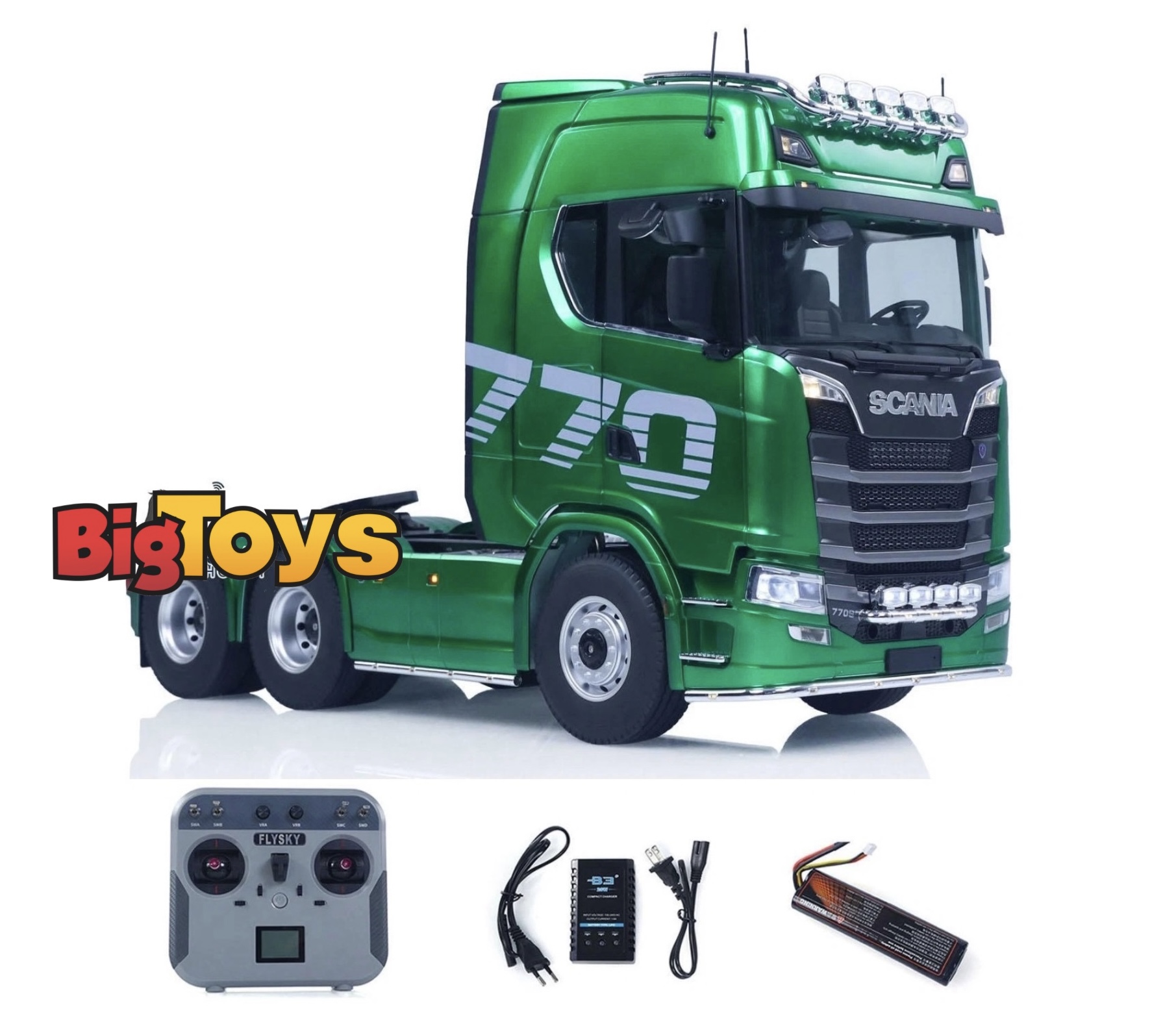 Kabo 1/14 770S 6WD 2 Speed Gearbox Truck RTR - Green